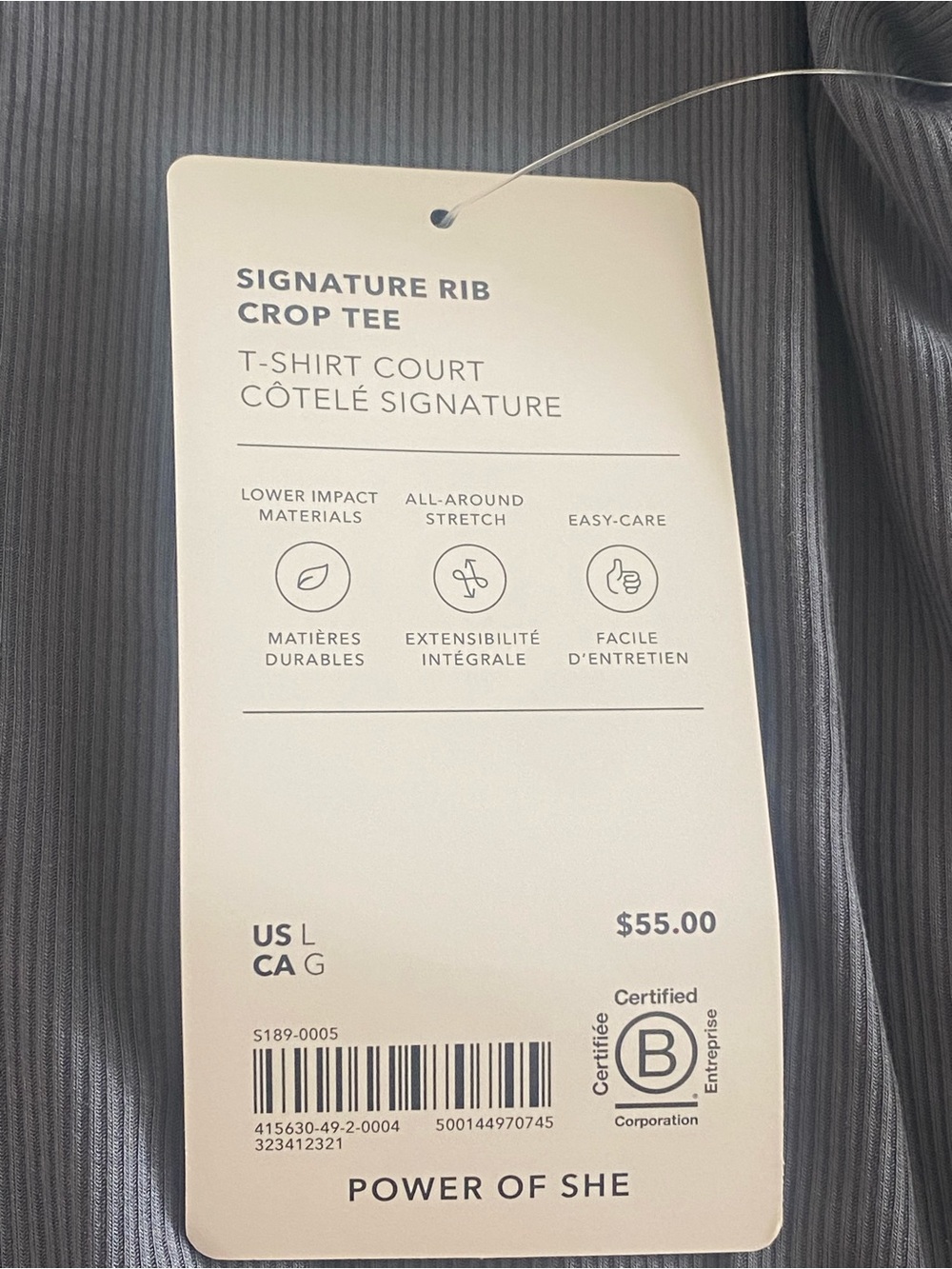 Athleta Signature Rib Cropped Top - Picture 10 of 13